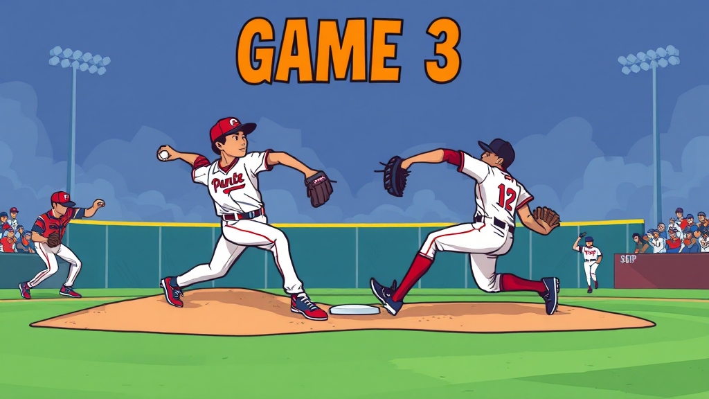 3차전 선발 투수 분석 (cartoon 스타일)