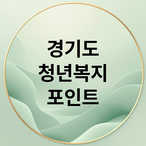 경기도
청년복지
포인트 (청년복지포인트)