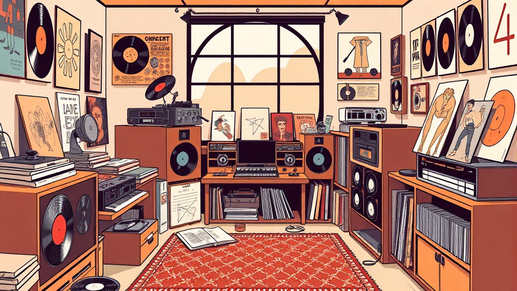 아날로그 스튜디오 전시 내용 (illustration 스타일)