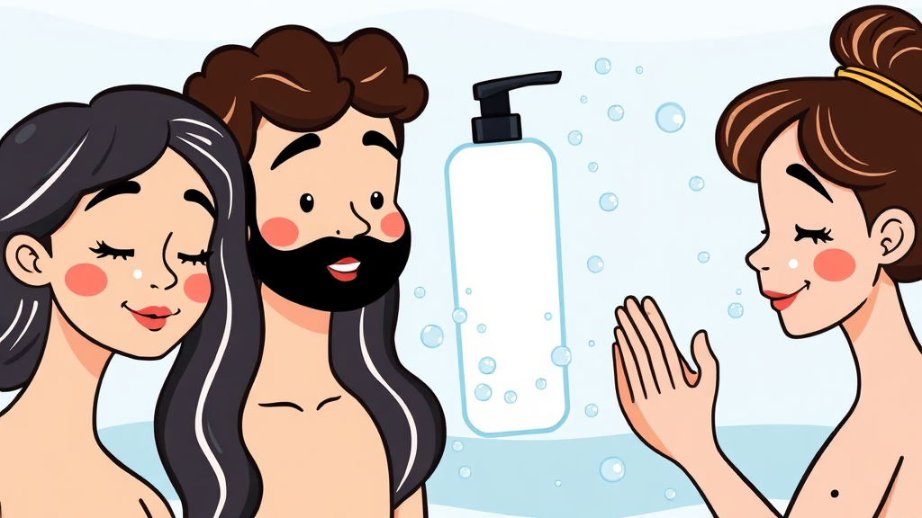 피부 타입별 바디로션 추천 (cartoon 스타일)