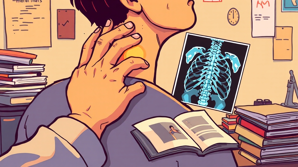 뒷목 멍울, 자가 진단법 (cartoon 스타일)