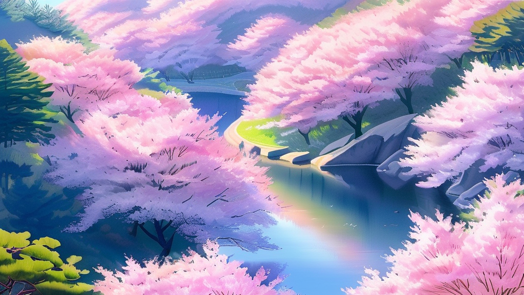 가장 아름다운 철쭉을 만나는 법 (watercolor 스타일)