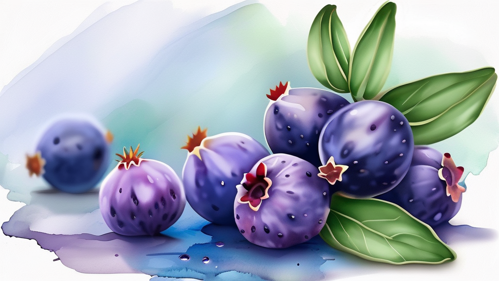 보리수 열매, 어떻게 먹어야 맛있을까? 섭취 방법과 활용법 (watercolor 스타일)
