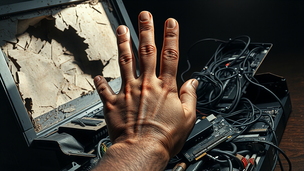 하드웨어 문제 점검 (realistic 스타일)