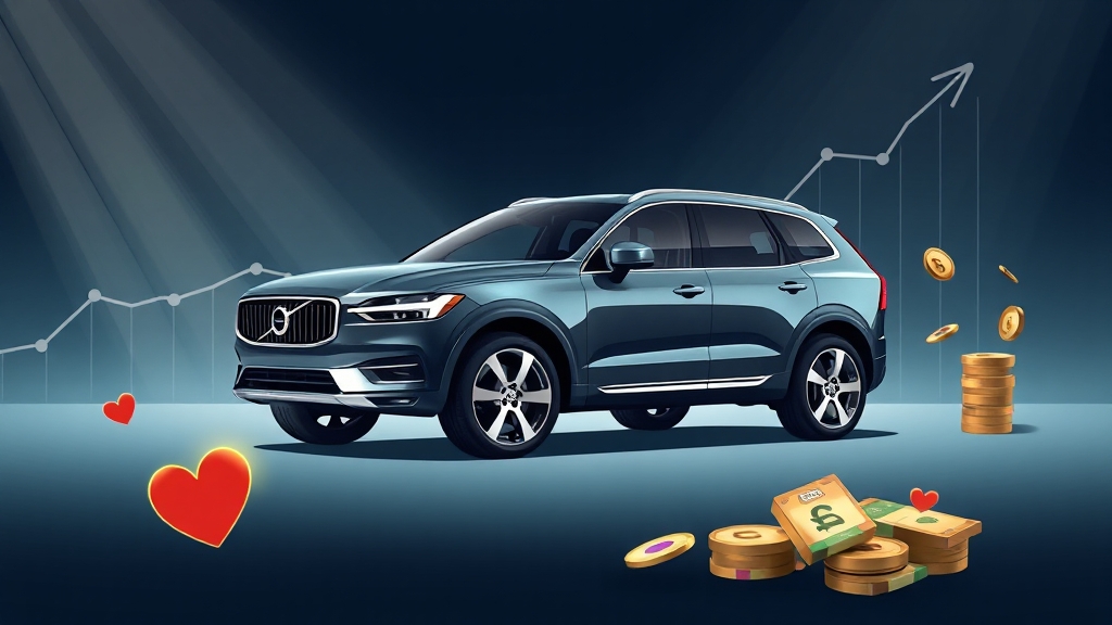 XC60 중고차 시세 및 고려사항 (illustration 스타일)