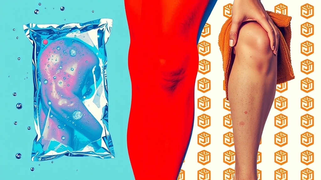 냉찜질 vs 온찜질, 언제 어떻게? (popart 스타일)