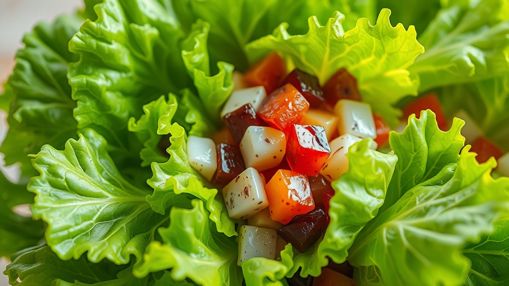 양상추 부작용 & 섭취 시 주의사항 (realistic 스타일)