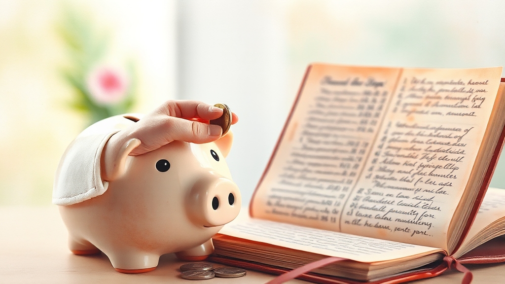 소비 습관 개선과 예산 관리 (watercolor 스타일)