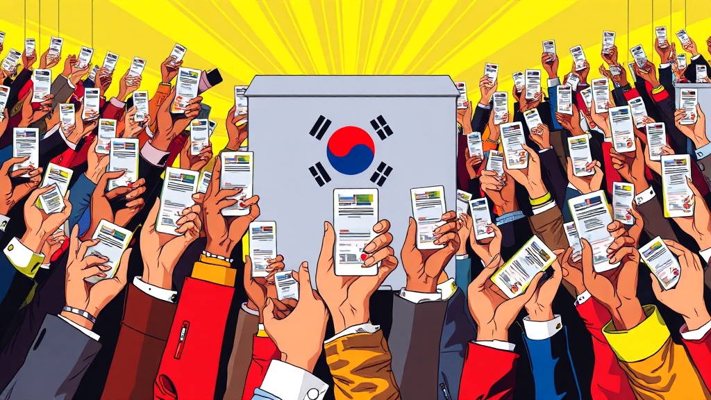 사전투표, 무엇을 준비해야 할까요? (popart 스타일)