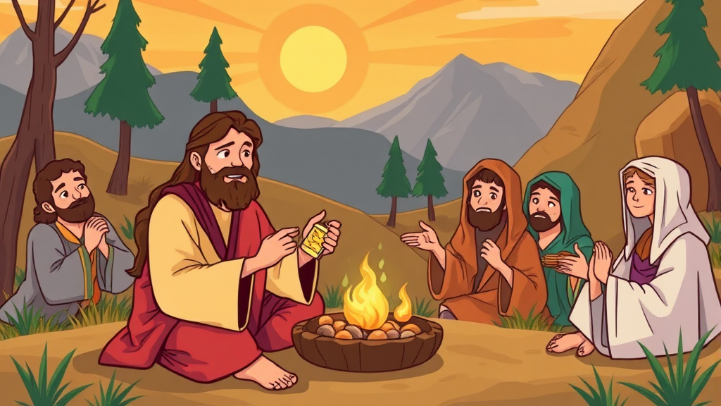 사순절, 신앙을 되돌아보는 소중한 시간 (cartoon 스타일)