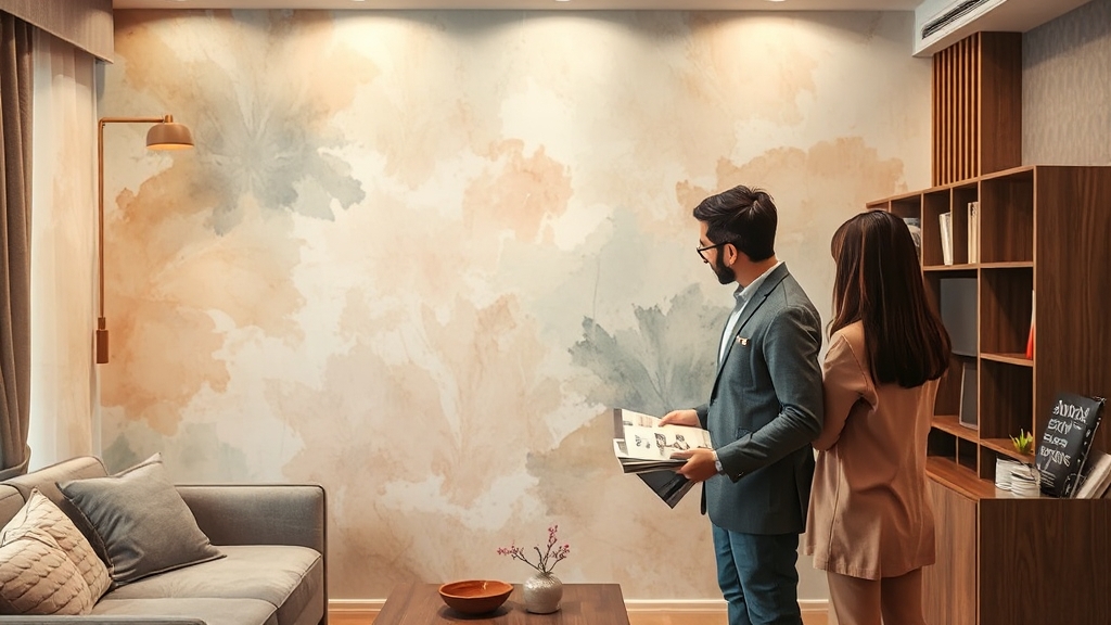 고양시 도배 비용 (watercolor 스타일)