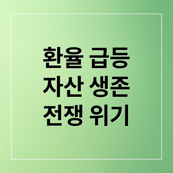 환율 급등
자산 생존
전쟁 위기 (미국 환율 1,460원 돌파… 전쟁 발생하면 오르는 자산 따로 있다)