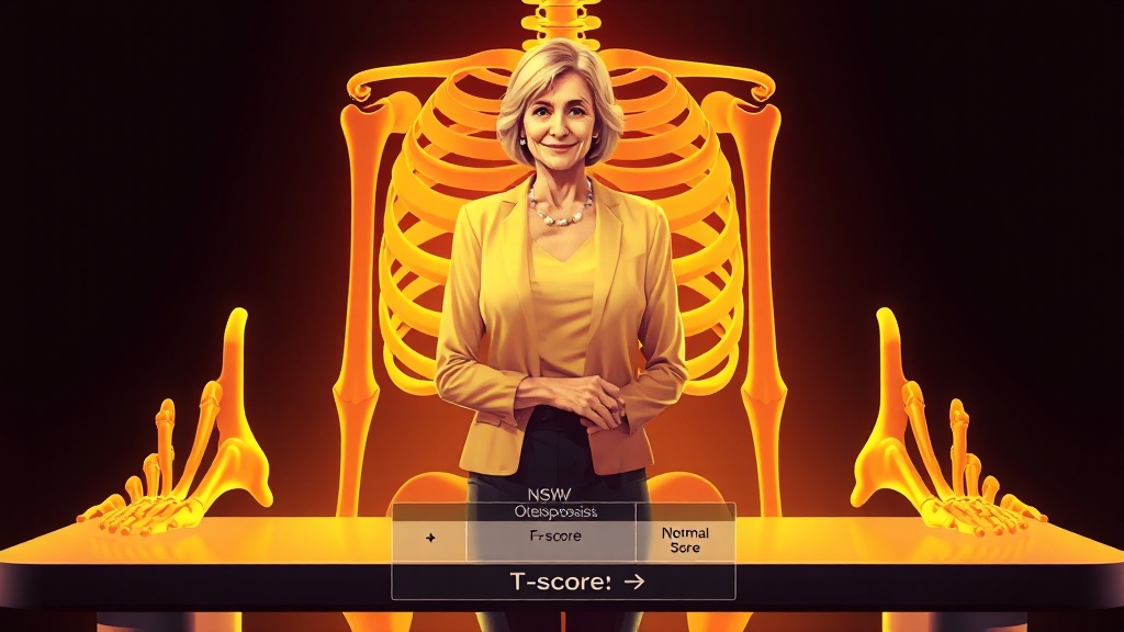 골다공증, 어떻게 진단할까요? (illustration 스타일)