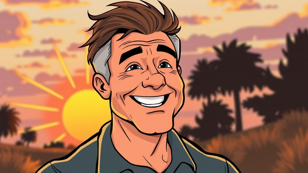 남성 갱년기란? (cartoon 스타일)