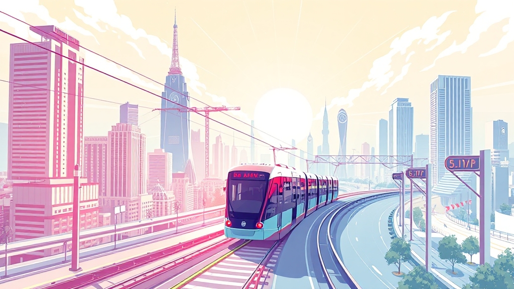 위례 트램 노선 상세 안내 (illustration 스타일)