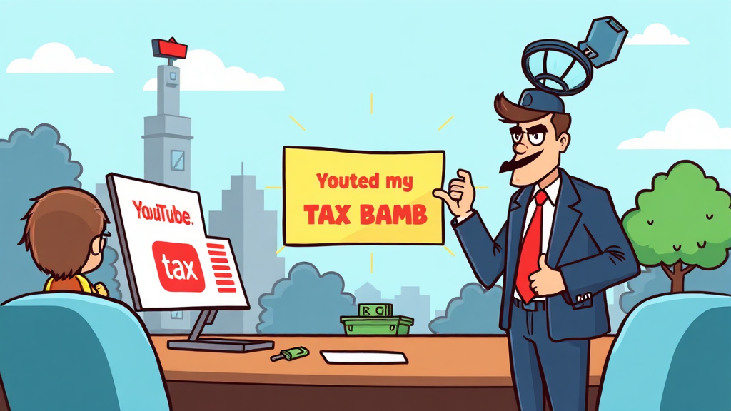 유튜버 세금 신고, 왜 해야 할까? (cartoon 스타일)