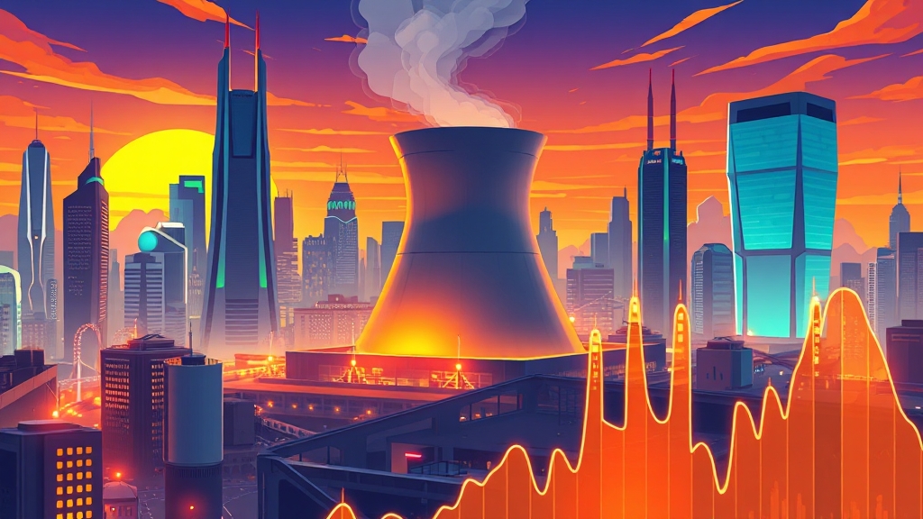 원자력 산업 성장 동력 및 전망 (cartoon 스타일)