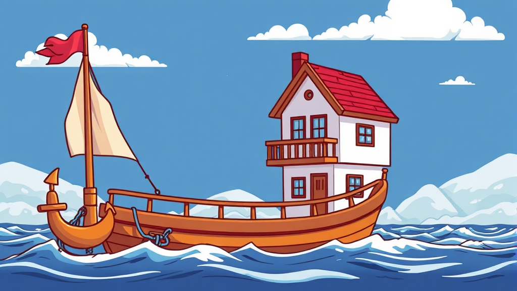 주택 구매 전략 (cartoon 스타일)