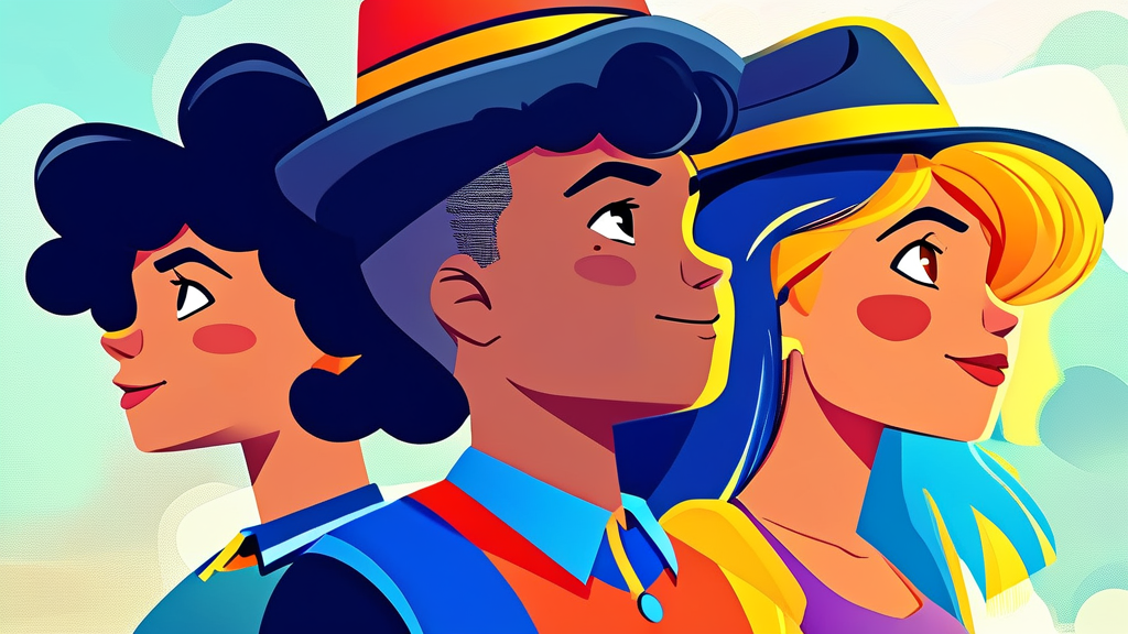 국민의 선택: 투표 결과와 순위 결정 방식 (cartoon 스타일)