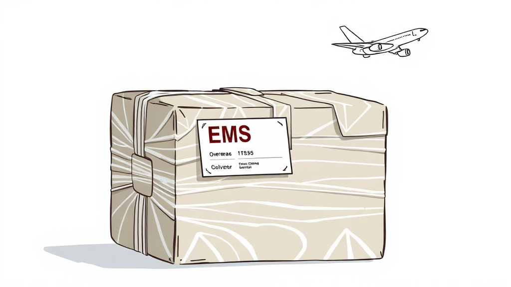 EMS 이용 시, 이것만은 꼭! (illustration 스타일)