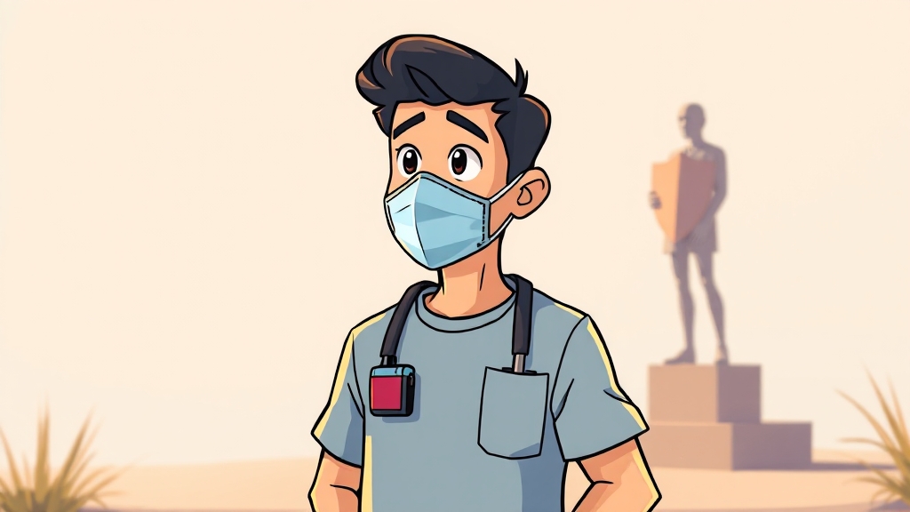 천식의 원인과 유발 물질 (cartoon 스타일)