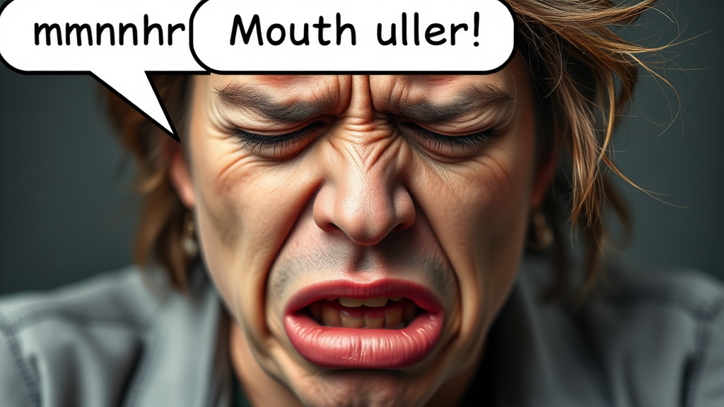 구내염, 왜 생기는 걸까? (realistic 스타일)