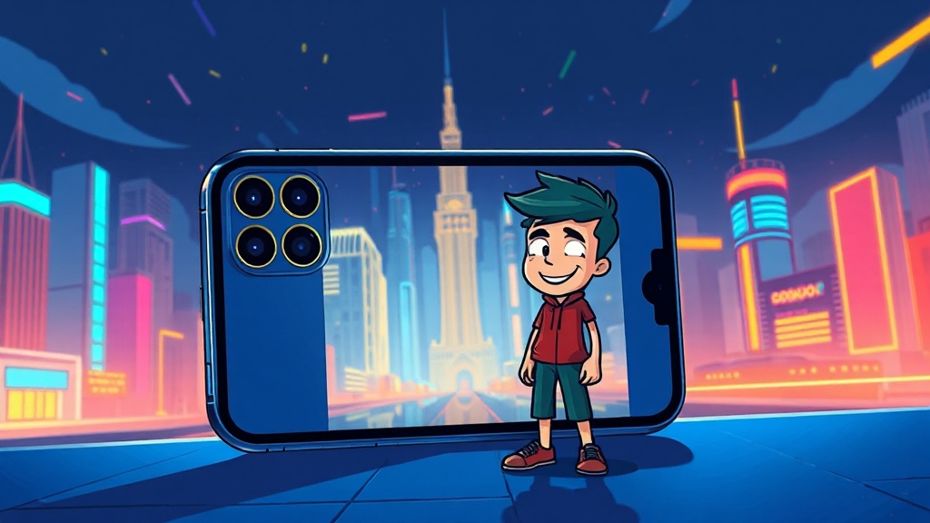 아이폰17, 카메라 성능은? (cartoon 스타일)