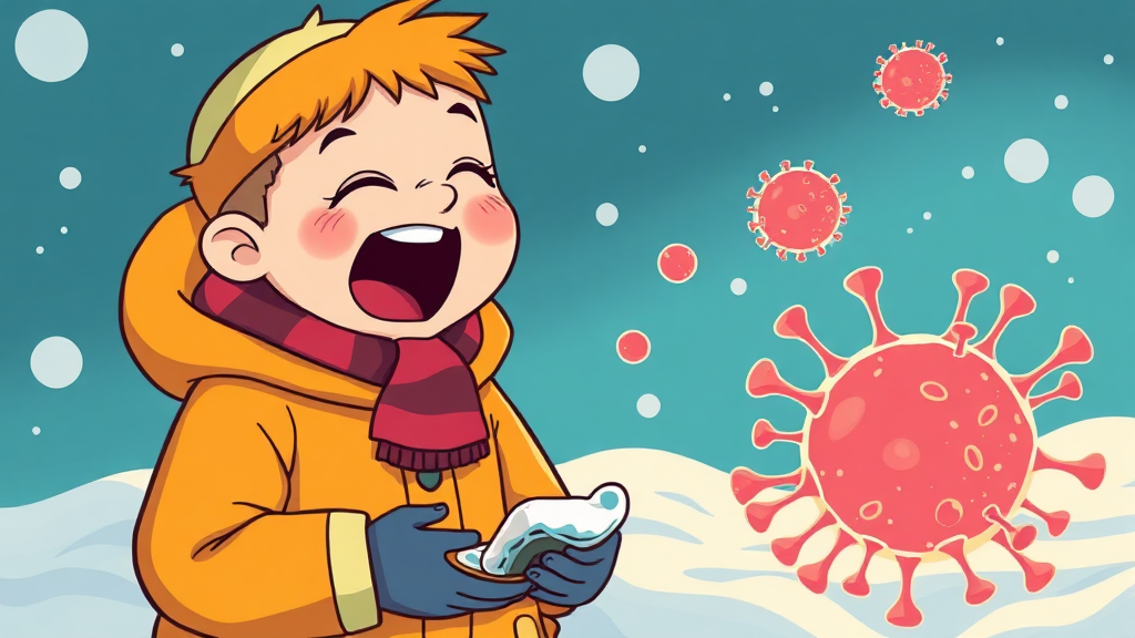 노로바이러스란? (cartoon 스타일)