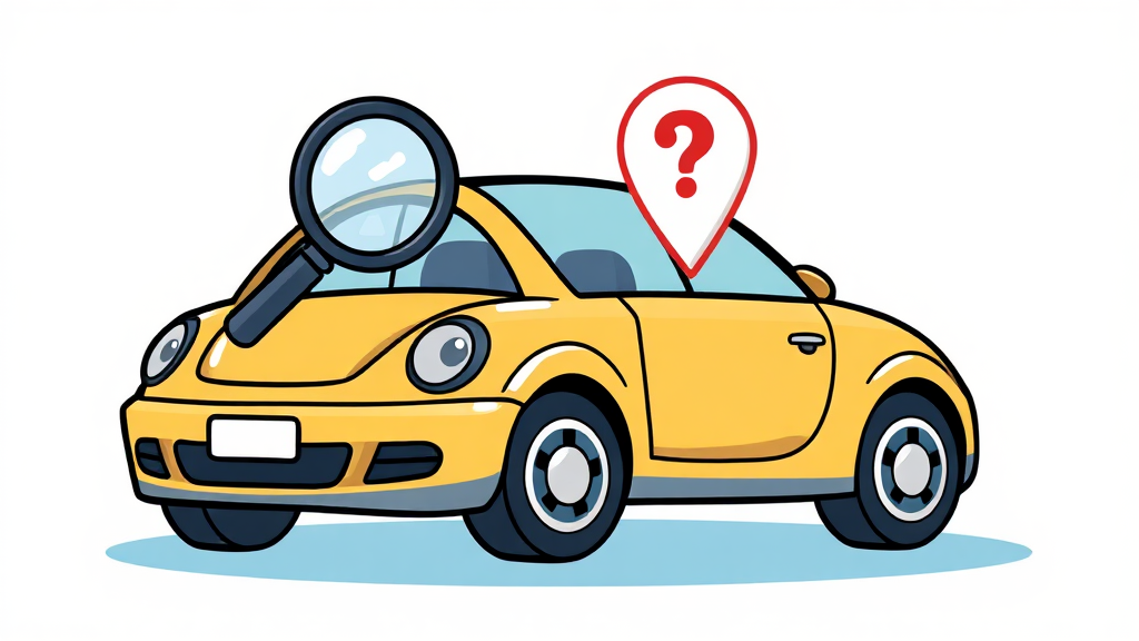 자동차세, 궁금한 점은 어디로? (cartoon 스타일)