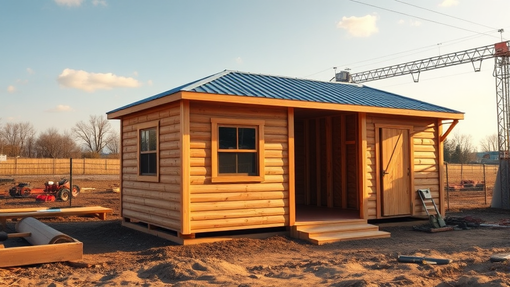 농막 설치 절차: 가설건축물 축조 신고부터 완료까지 (realistic 스타일)