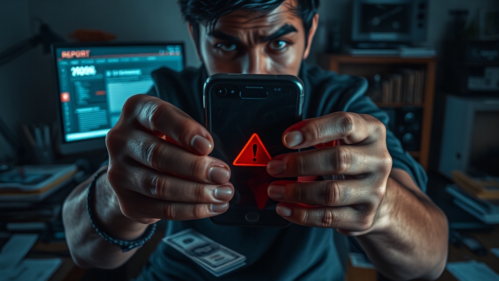 소액결제 피해 발생 시 대처 방법 (realistic 스타일)