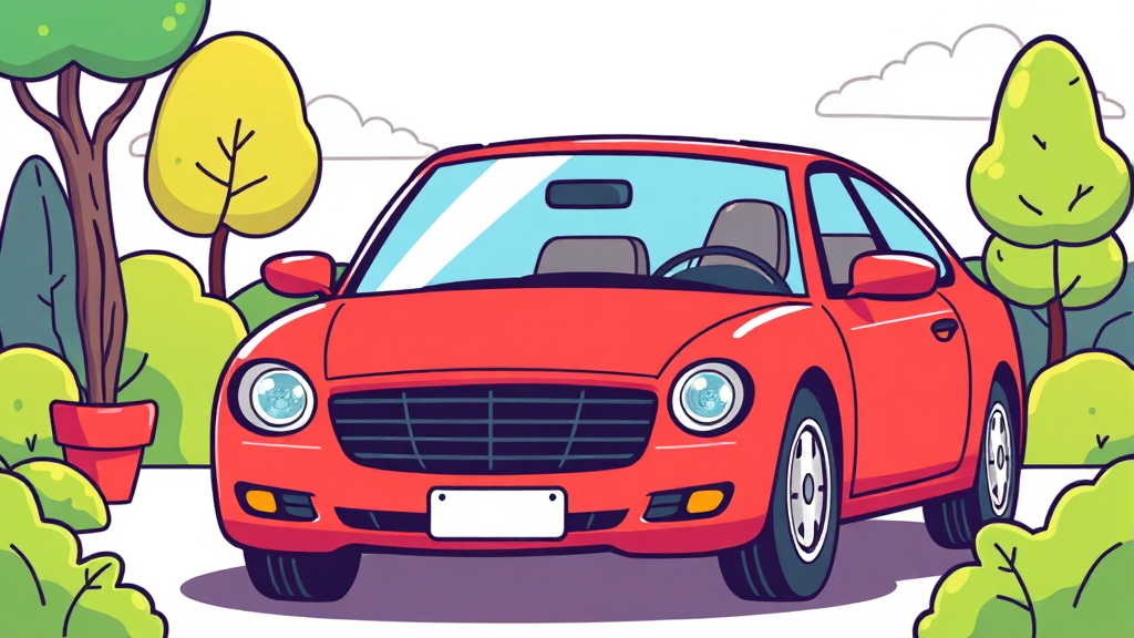 궁금증 해결! 다이렉트 자동차보험 FAQ (cartoon 스타일)