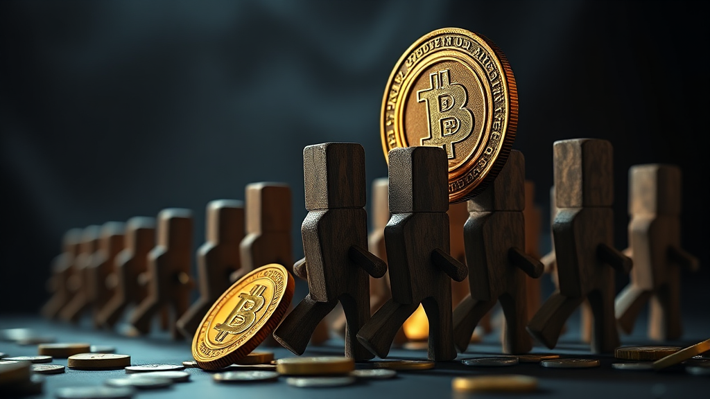 코인 리딩방 사기 피해 사례 (realistic 스타일)