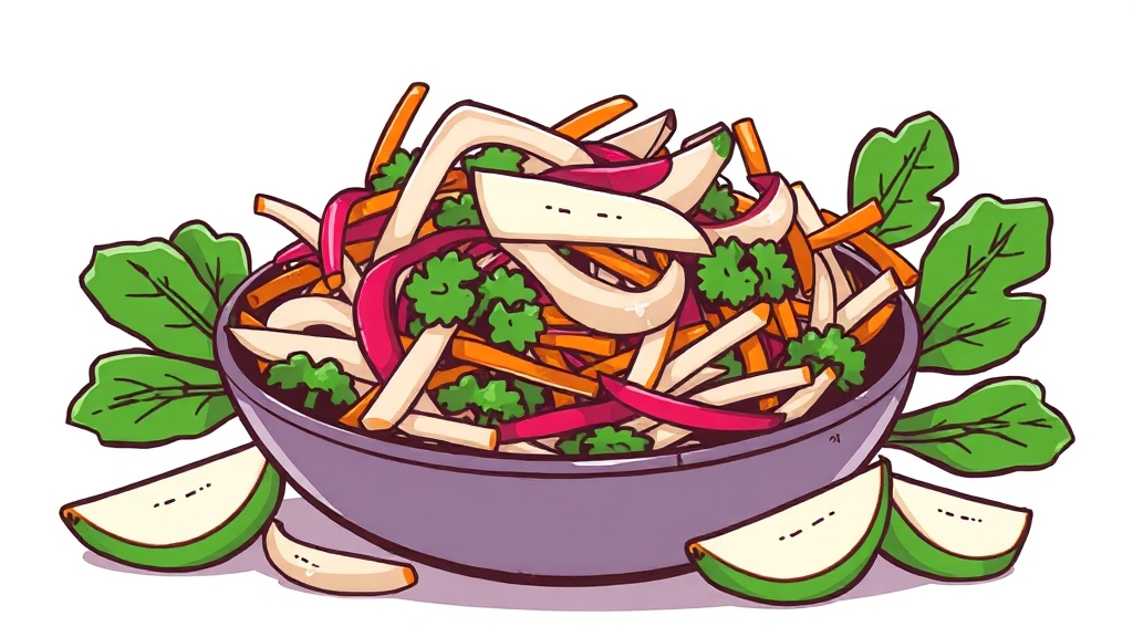 히카마, 맛있게 먹는 법 (cartoon 스타일)