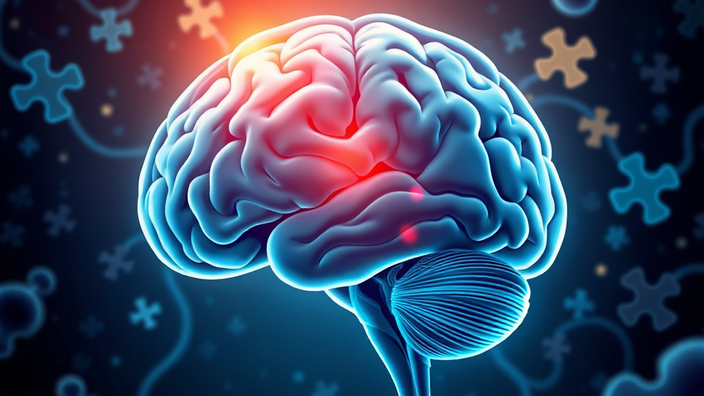 소뇌위축증 진단 방법 (illustration 스타일)