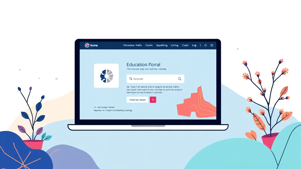 수강 신청 방법 (illustration 스타일)