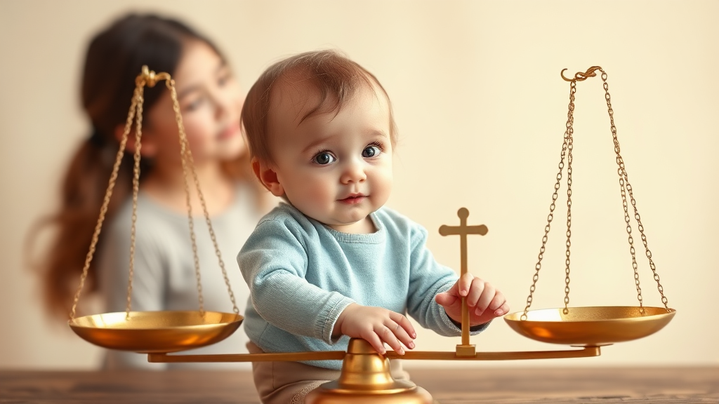 친권 포기가 양육비에 미치는 영향 (realistic 스타일)