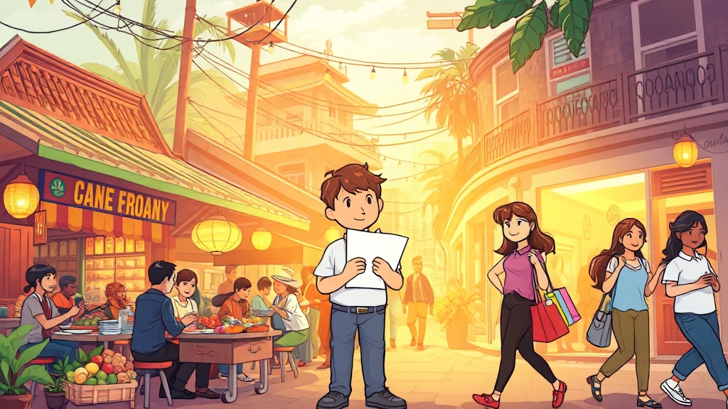 사용처 및 사용 가능 업종 안내 (cartoon 스타일)