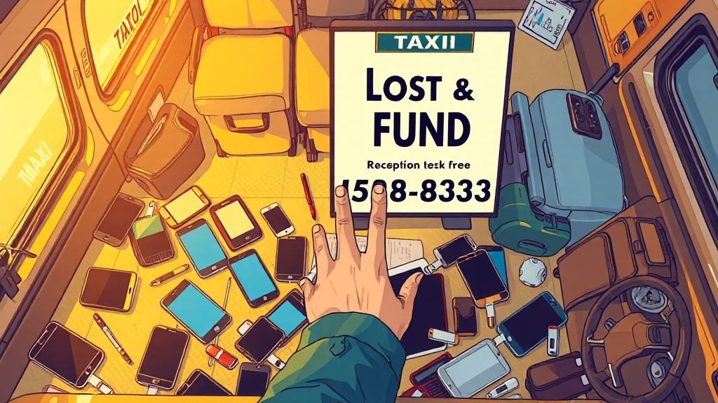 고객센터 연락, 분실물 접수 확인 (illustration 스타일)