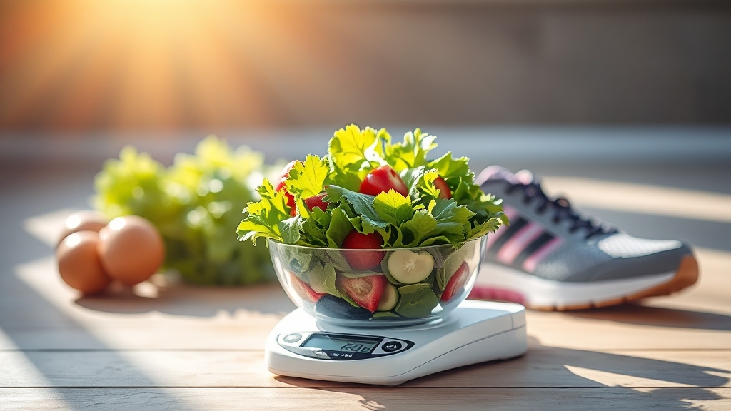 다이어트 정체기, 슬기롭게 극복 (realistic 스타일)