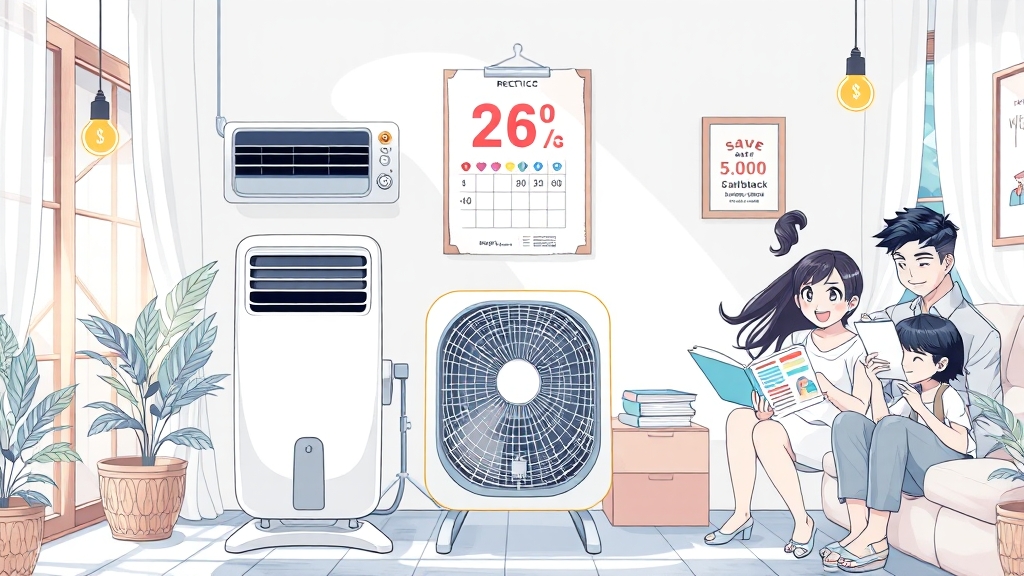 전기 절약 꿀팁 대방출 (illustration 스타일)