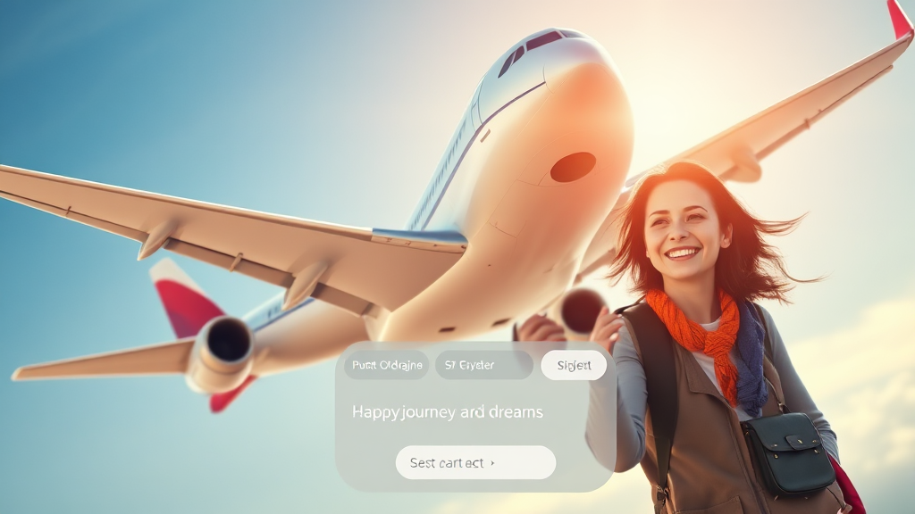 대한항공 마일리지로 꿈을 현실로! (realistic 스타일)