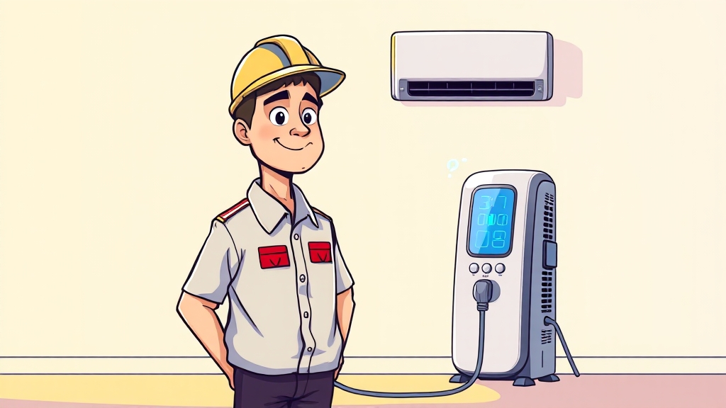 일시적 오작동 해결 및 점검 (cartoon 스타일)