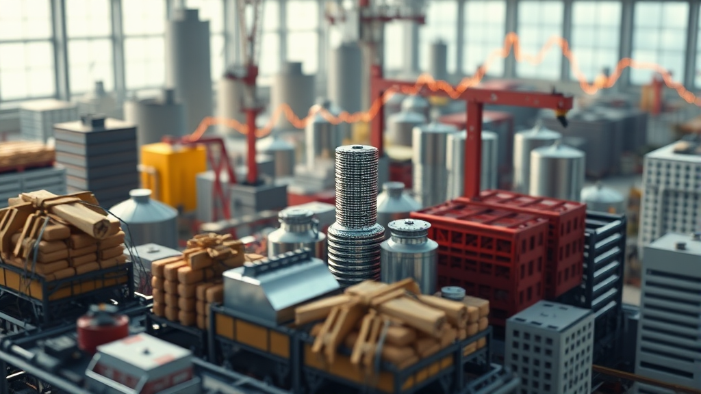 원자재 가격 변동에 따른 금융 시장의 구조적 영향 (realistic 스타일)