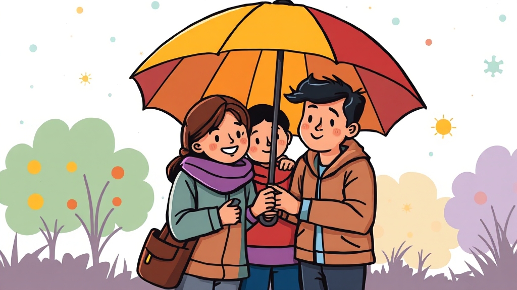 3가 vs 4가 백신 차이 (cartoon 스타일)