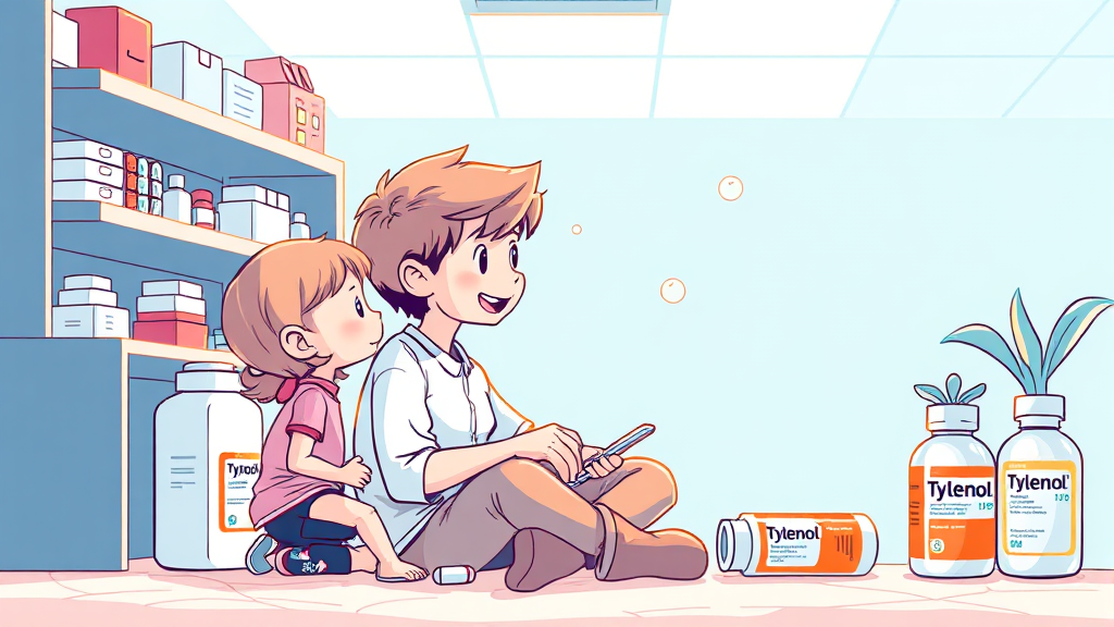 타이레놀 종류별 선택 가이드 (illustration 스타일)
