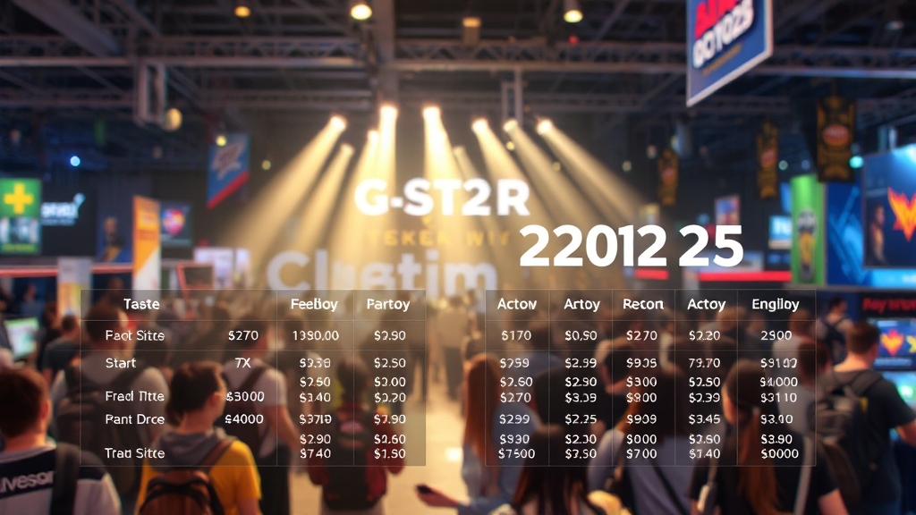 입장권 종류 및 가격 (realistic 스타일)