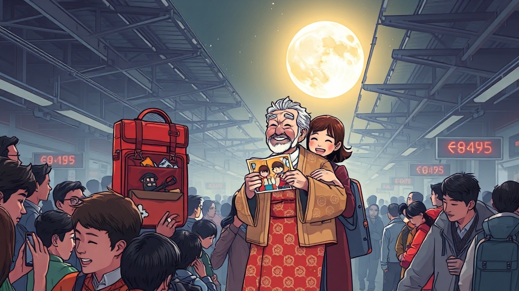2025 추석, 7일 황금연휴 (illustration 스타일)