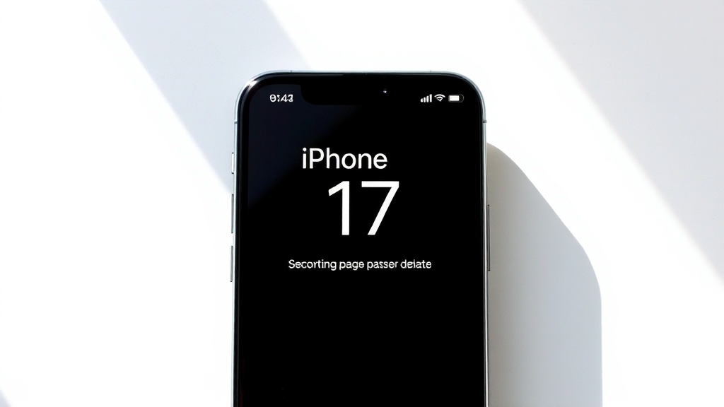 아이폰 17 공장 초기화, 따라하기 (realistic 스타일)