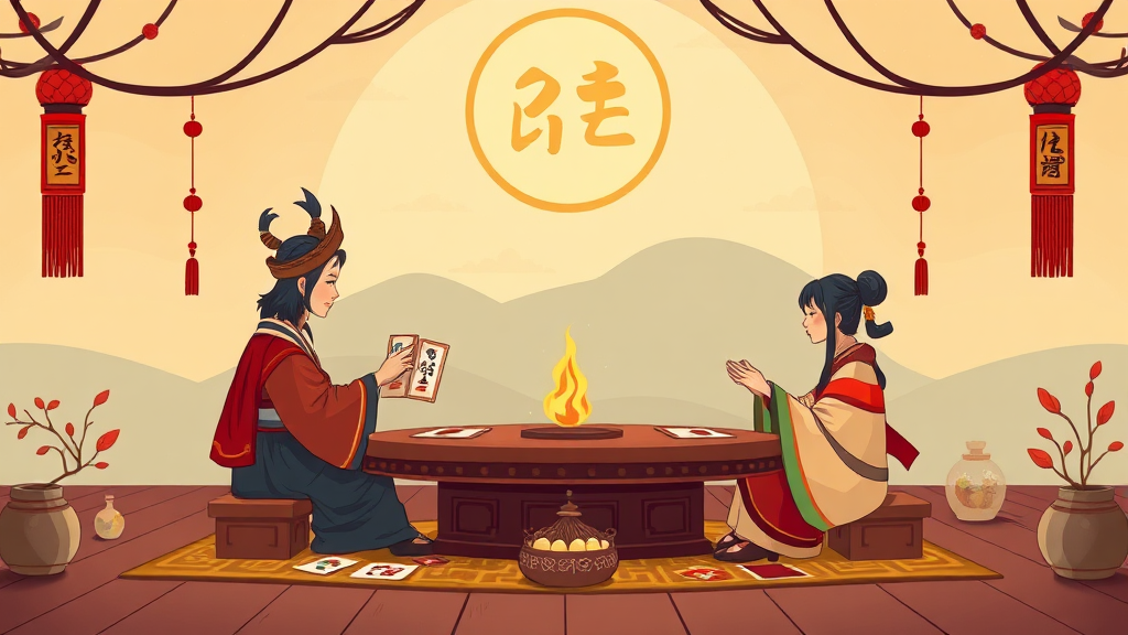 화투 점, 왜 보는 걸까요? (cartoon 스타일)